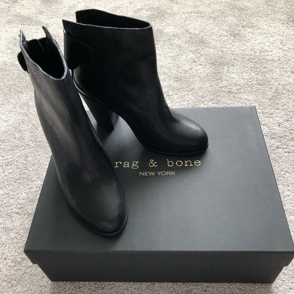 Rag and bone leather ankle boots